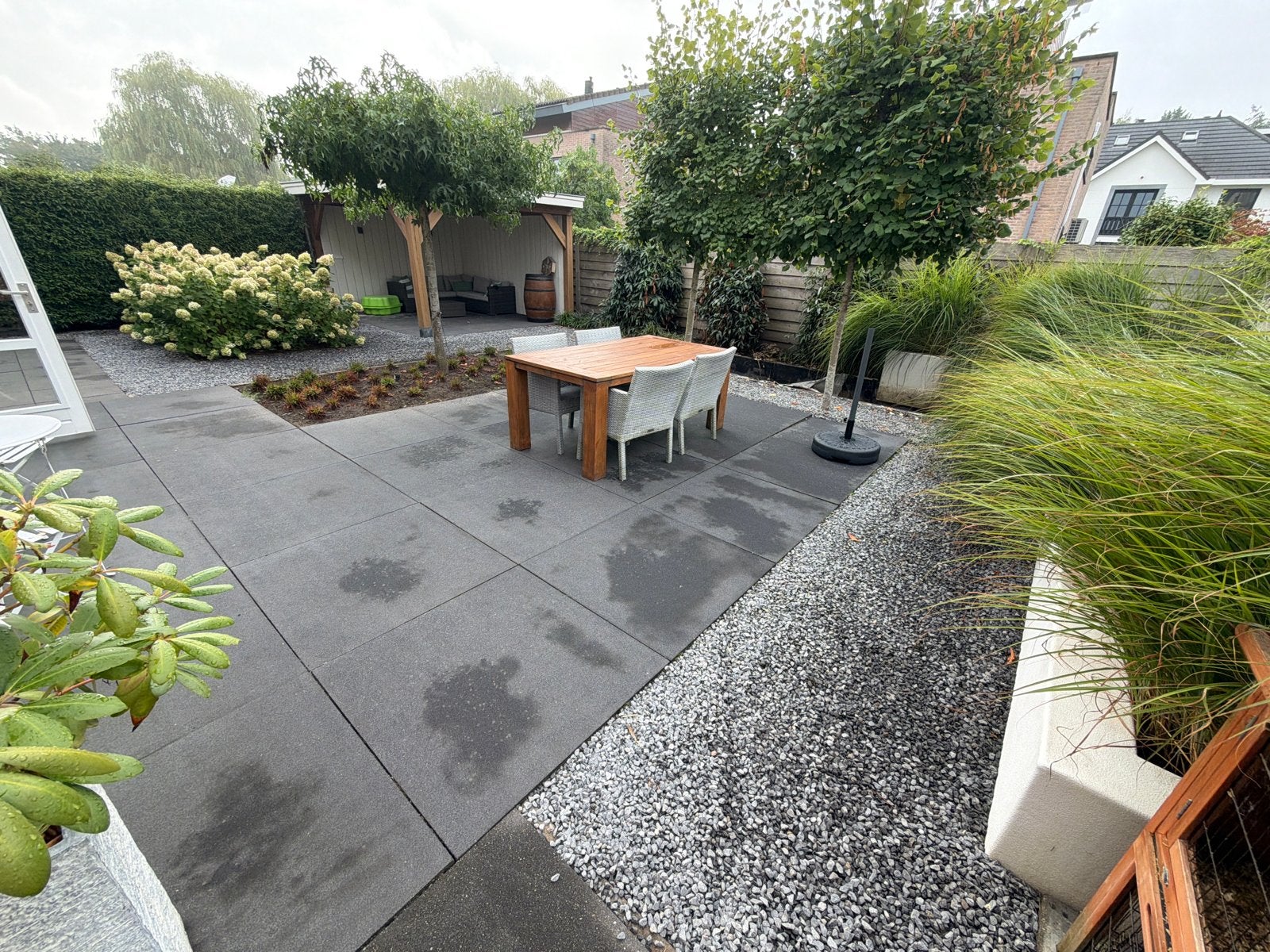 Antraciet split grind voor tuin en oprit, Ophalen, Gebruikt, Antraciet, Split