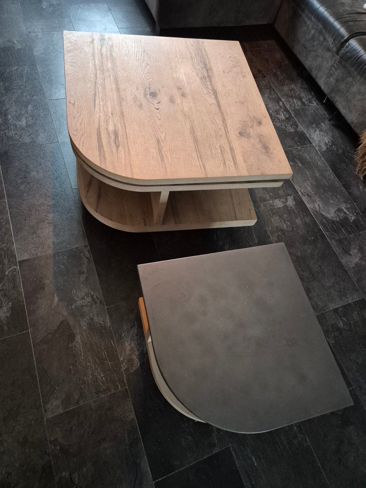 Henders & Hazel Salontafel en Bijzettafel met Wielen, Ophalen, Gebruikt, 100 tot 150 cm, 50 tot 100 cm