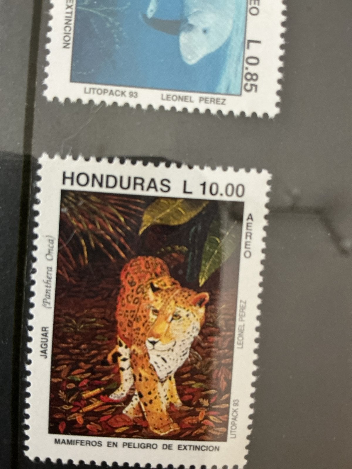 Honduras postzegels - Bedreigde diersoorten, Ophalen of Verzenden, Postfris, Dier of Natuur