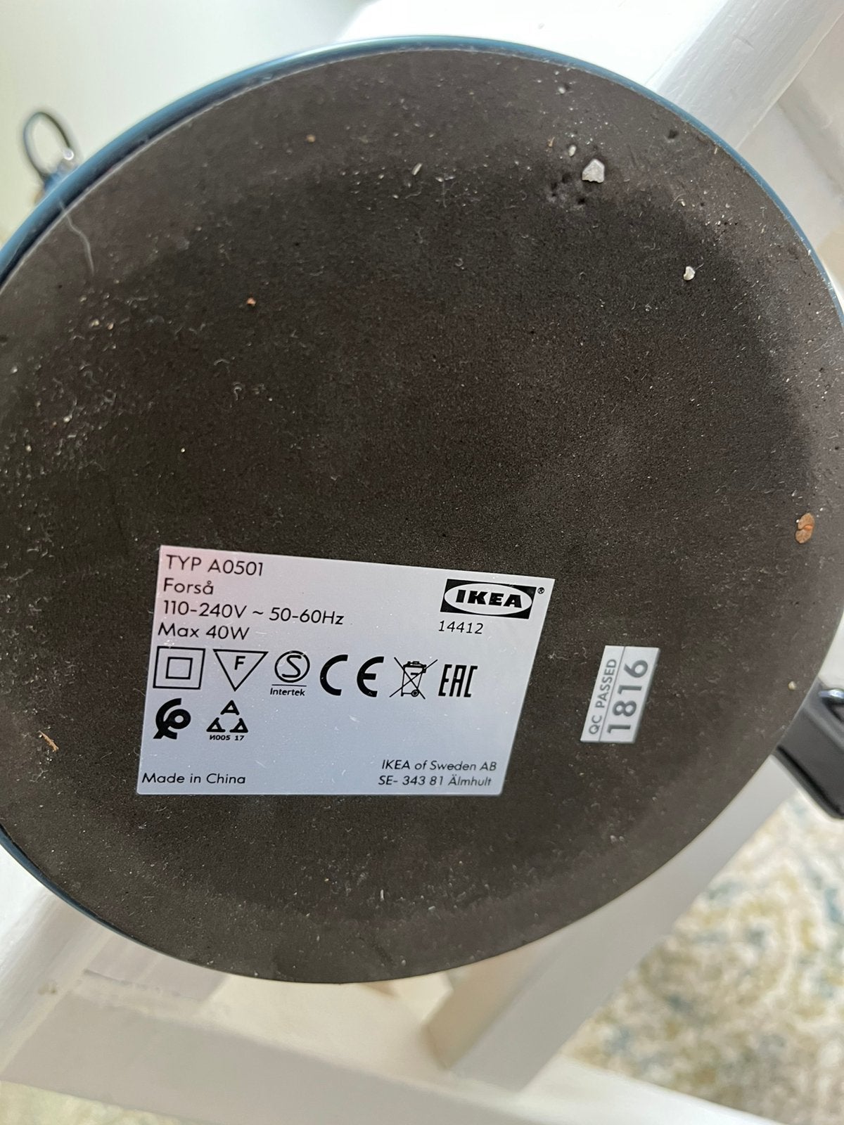 Forså bureaulamp, Bureaulamp, Scandinavisch, 60 cm, E14 (klein)