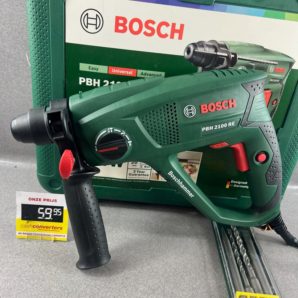 Bosch PBH 2100RE Boschhammer | ZGAN in koffer | 416296, Boormachine, Ophalen of Verzenden, Zo goed als nieuw, Klopboormechanisme