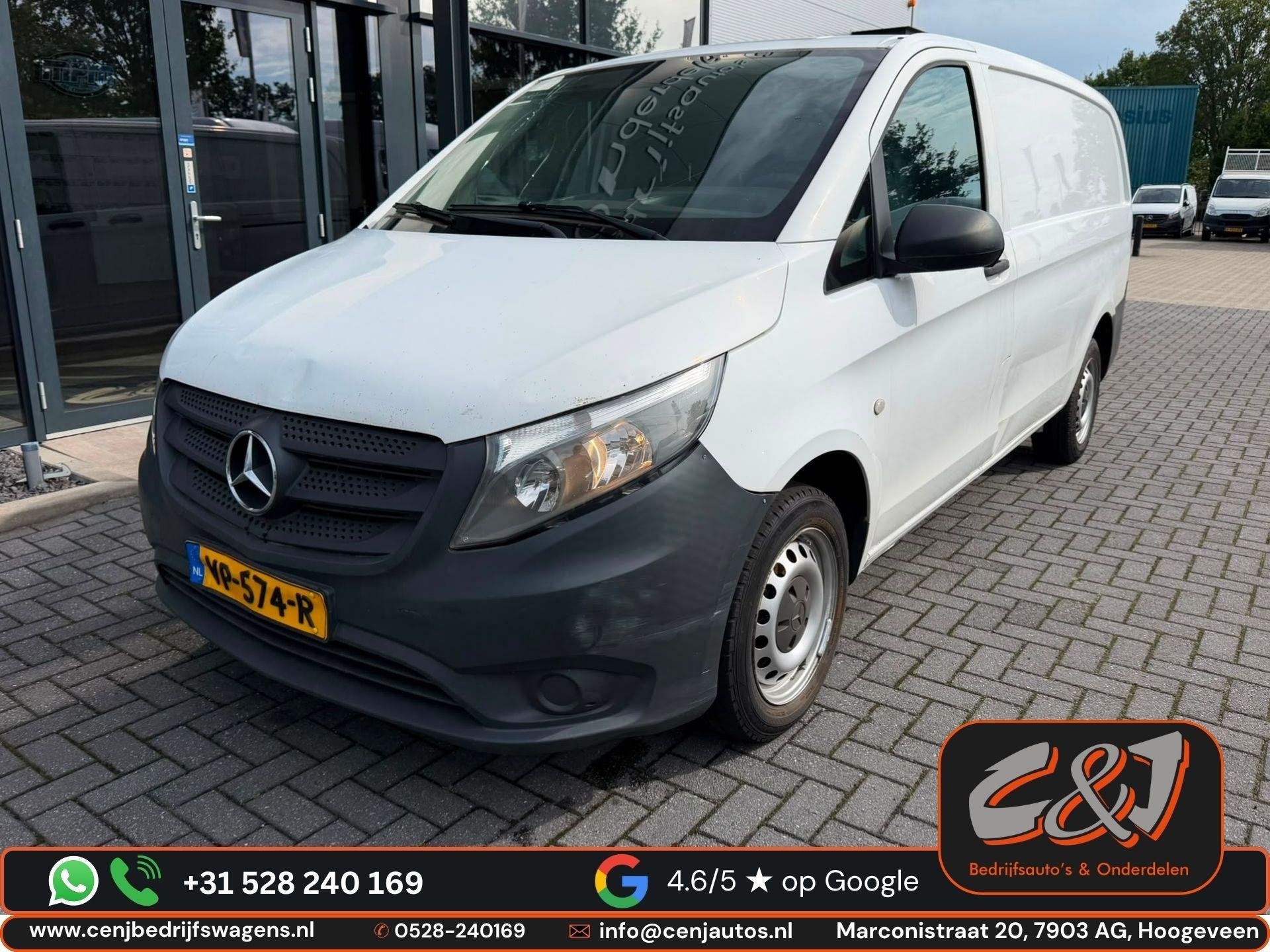 Mercedes-Benz Vito 109 CDI Functional Lang airco 3 zits MARG, Overige carrosserieën, Wit, Mercedes-Benz, 1598 cc