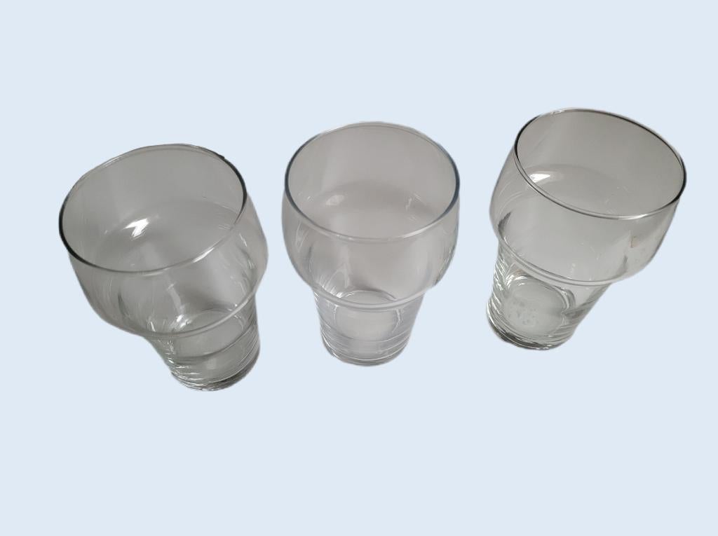 4 Frisdrank/ bier glaasjes ~ OT6100, Ophalen of Verzenden, Gebruikt, Frisdrankglas