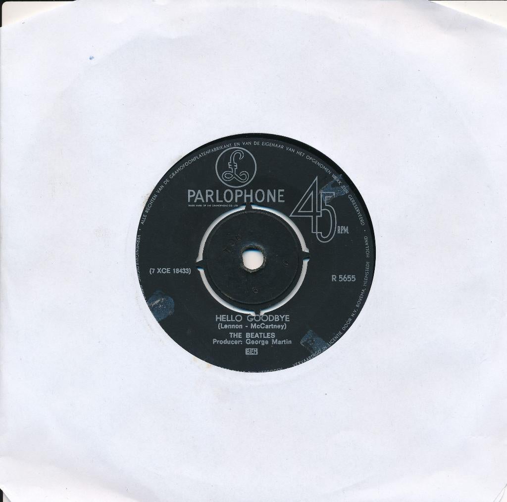 2549 Beatles - Hello goodbye (1967), Cd's en Dvd's, Vinyl Singles, Ophalen of Verzenden, Gebruikt, Pop