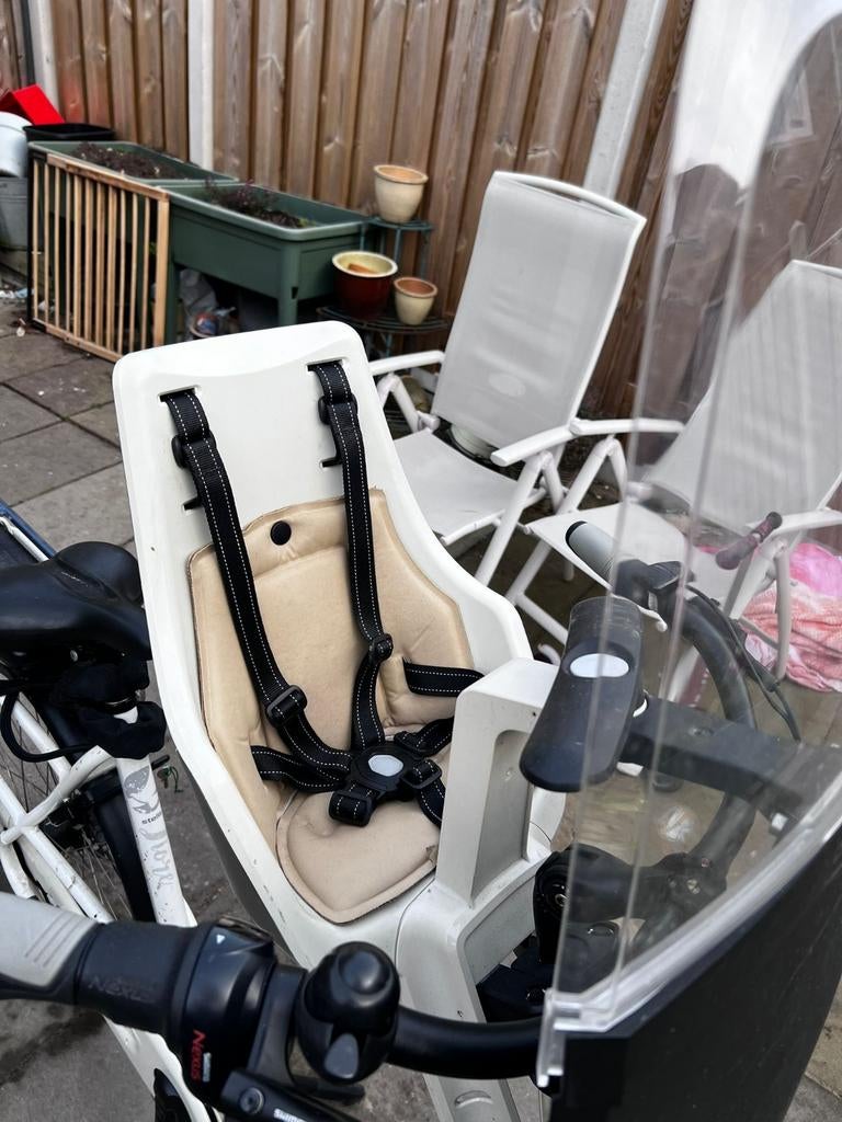 Bobike voorzitje met windscherm, Fietsen en Brommers, Fietsaccessoires | Fietsstoeltjes, Ophalen, Voetsteuntjes, 0 t/m 18 kg, Bobike voorzitje