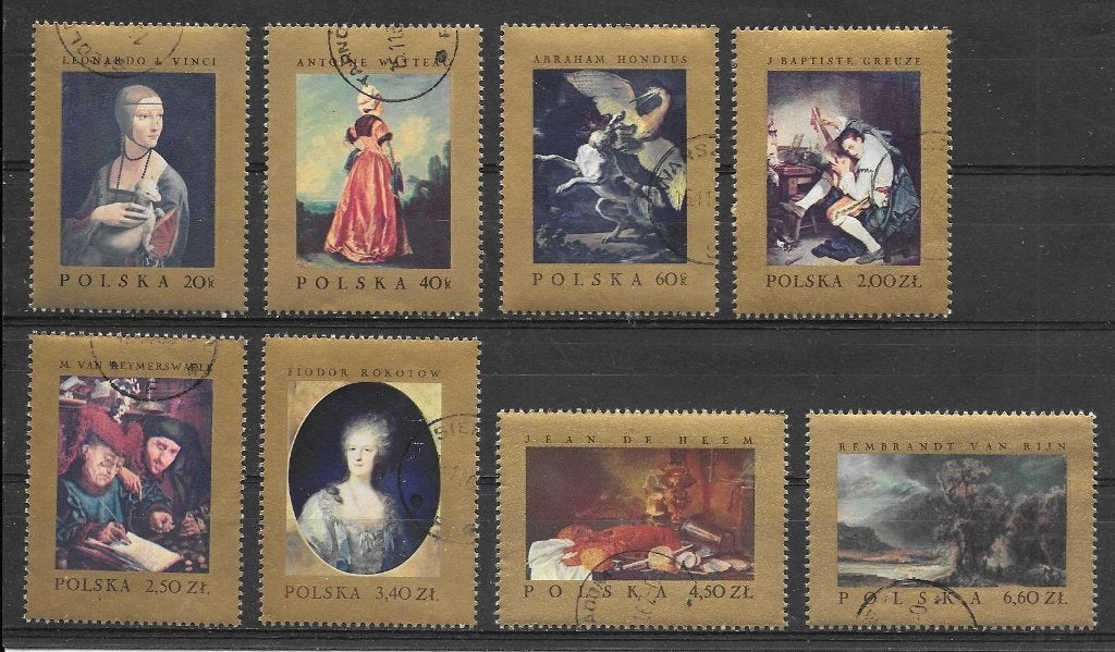 Polen 1967  Schilderijen, Verzenden, Polen, Gestempeld