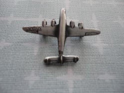 Origineel vintage speldje, TWA Airlines Constellation J2, Verzenden, Gebruikt, Transport, Speldje of Pin