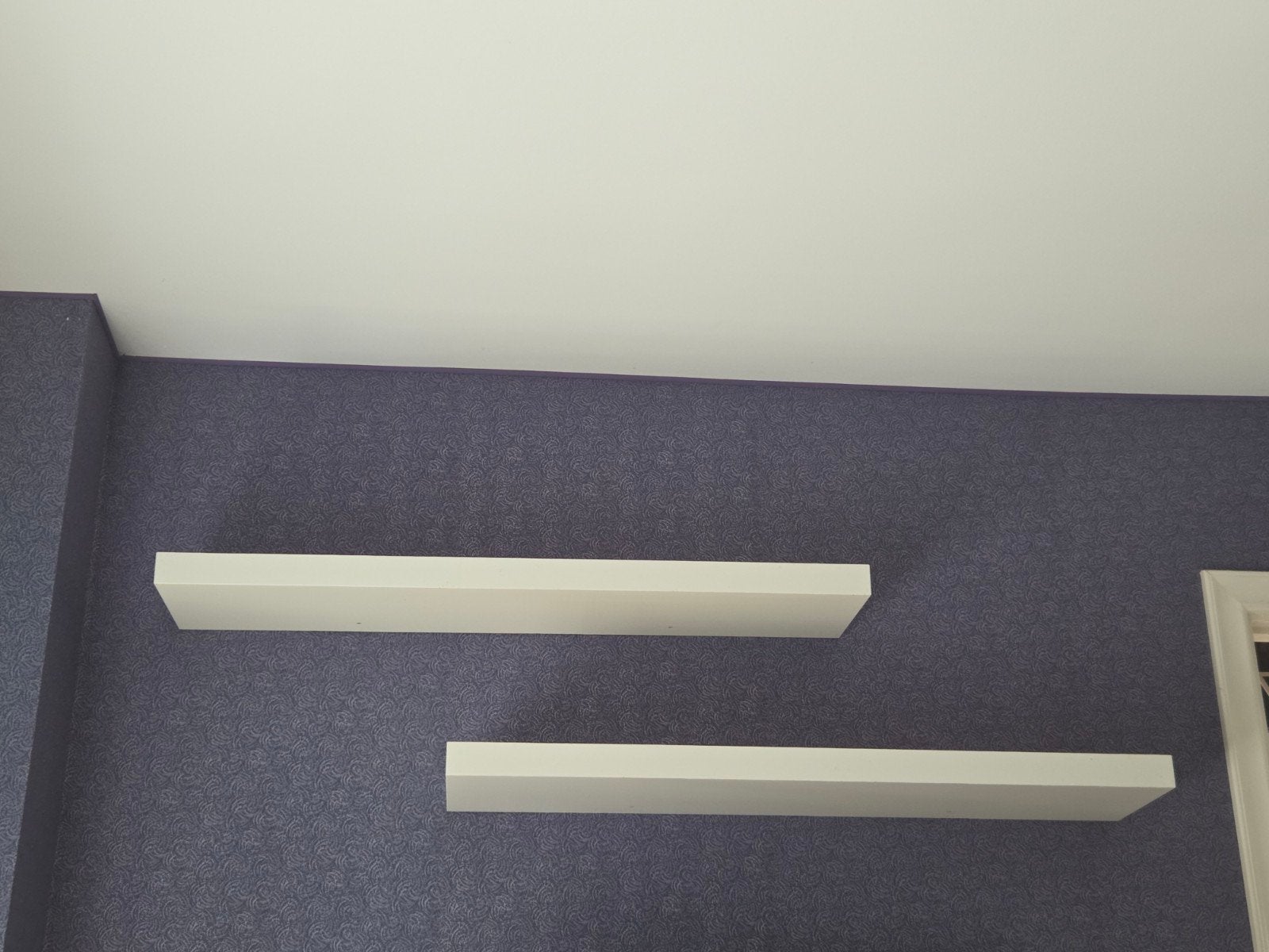 wandplank wit, Ophalen