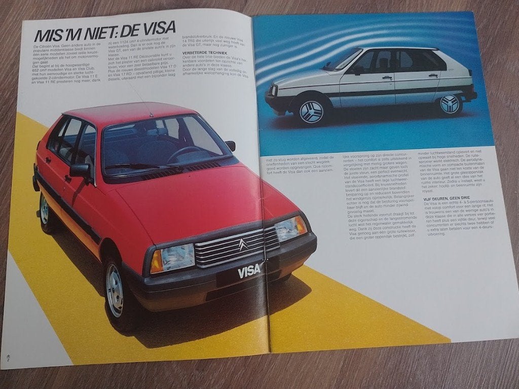 Citroën Visa autofolder 1984, Ophalen of Verzenden, Nieuw, Citroën
