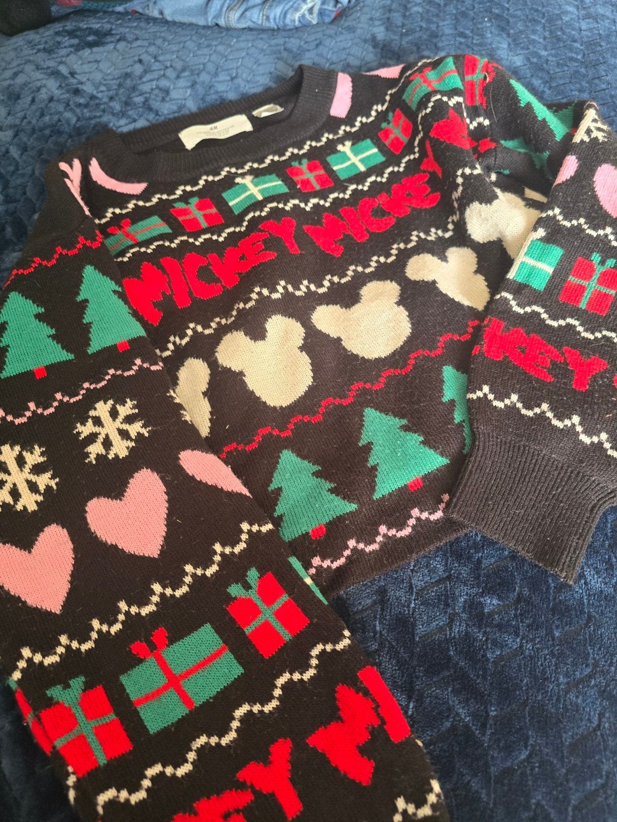 Foute Kersttrui Meisje Mickey Mouse Maat 146-152, Ophalen of Verzenden