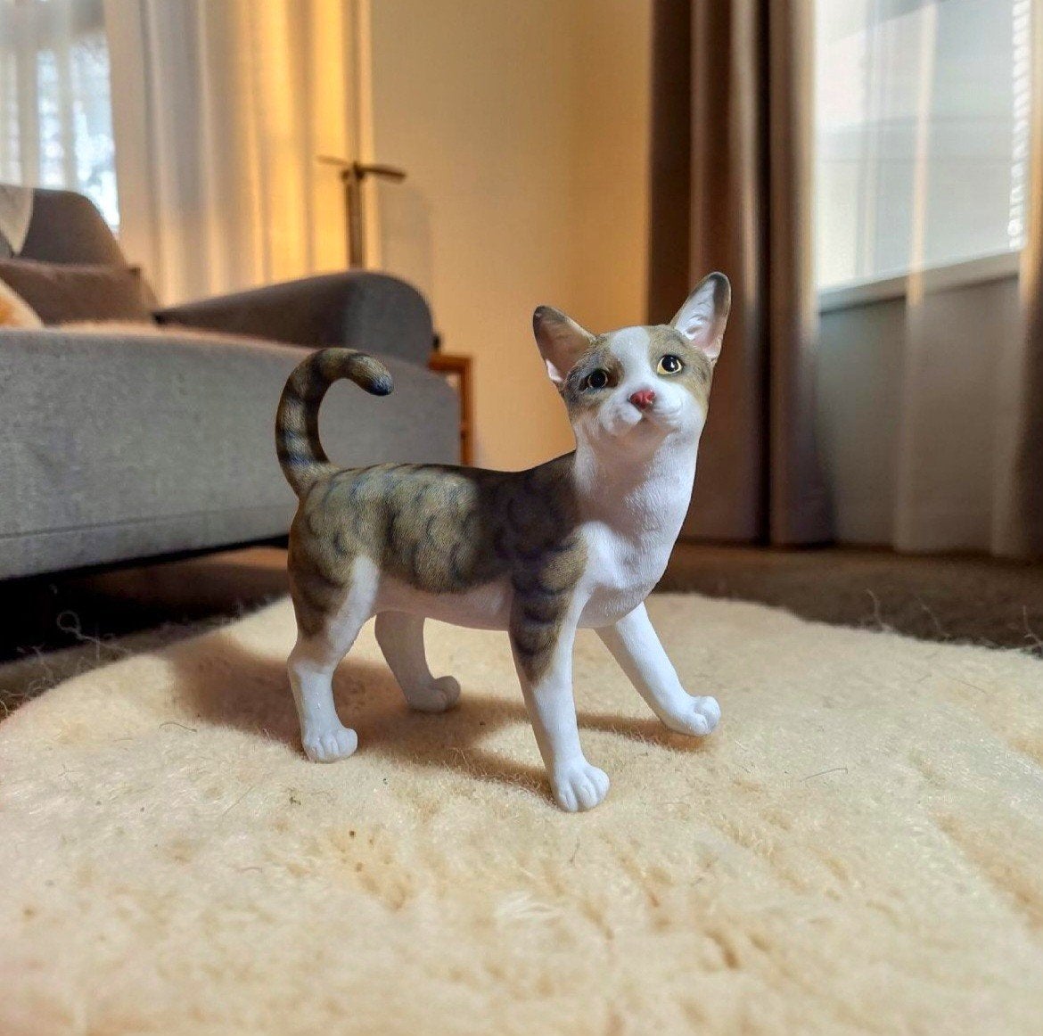 Franse bulldog goud beeld katten en poezen beelden kopen, Ophalen