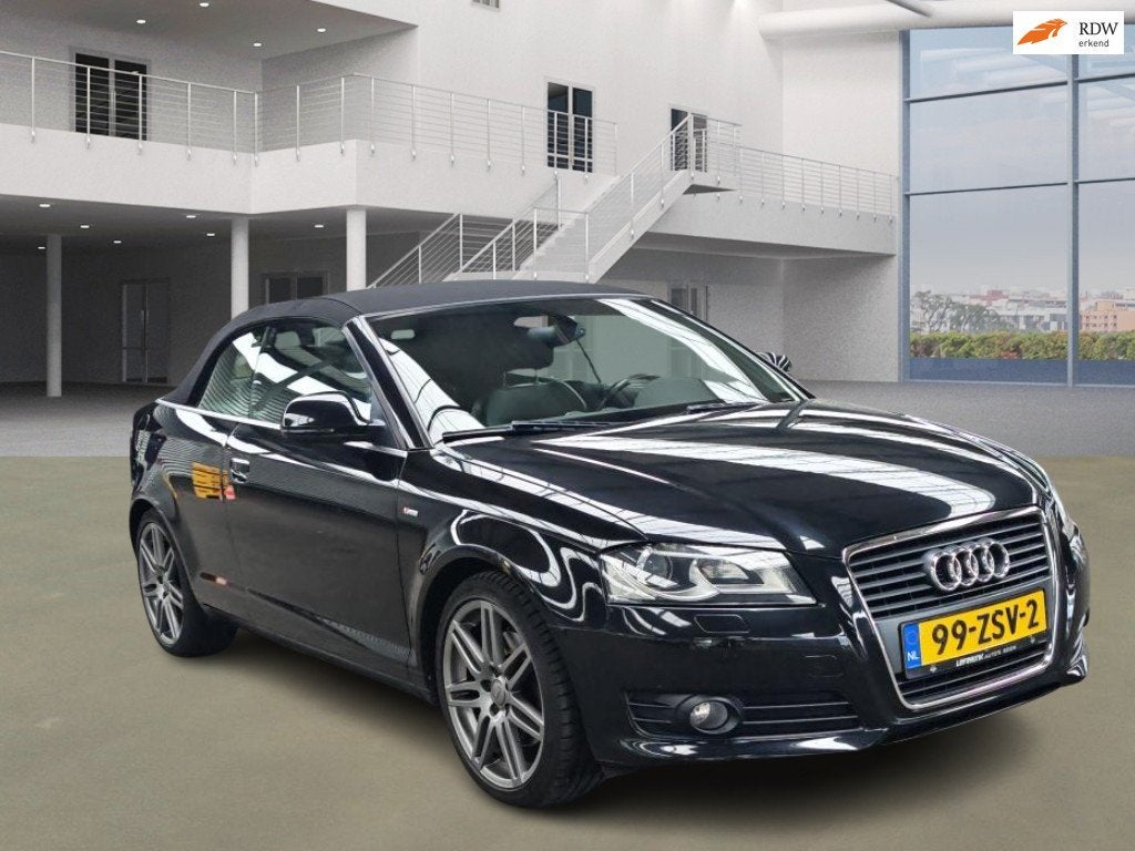 Audi A3 Cabriolet 2.0 TFSI Ambition, Auto's, Audi, Gebruikt, 4 cilinders, 4 stoelen, Zwart