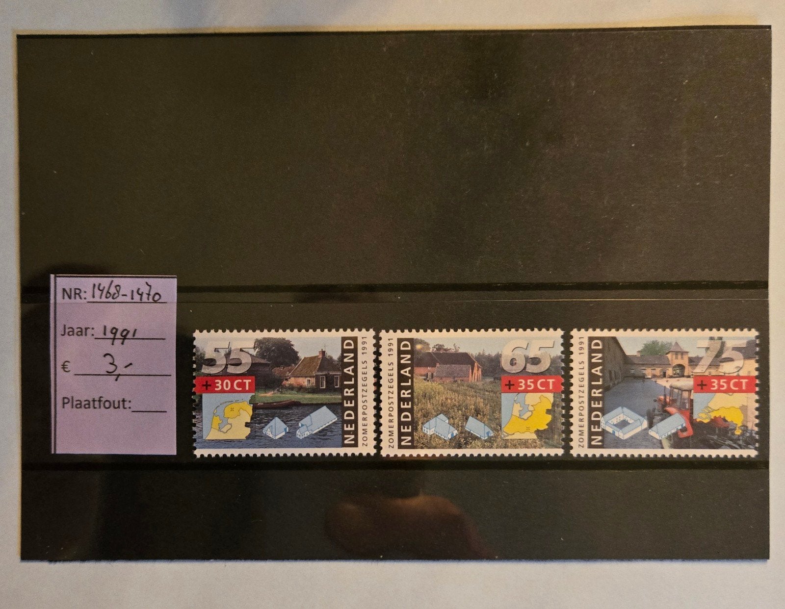 Zomerpostzegels Nederland 1991 - Compleet set, Ophalen of Verzenden, Na 1940, Postfris