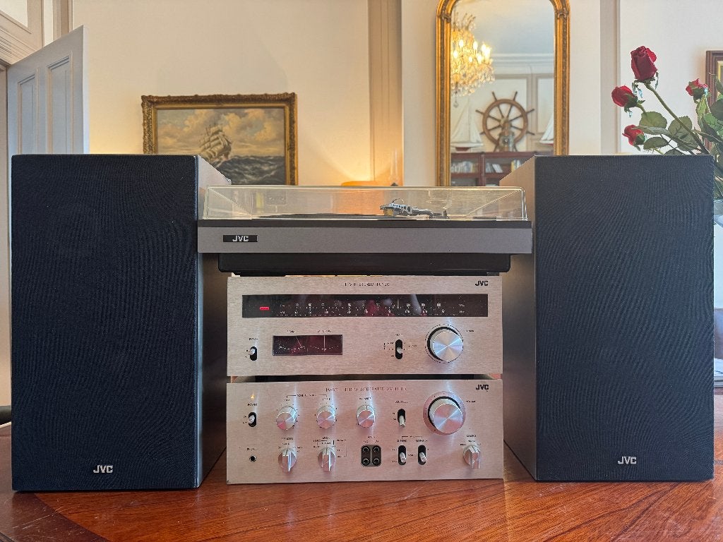 JVC Stereo Set 1975 Platenspeler Versterker Tuner Boxen, Ophalen, Tuner of Radio, JVC, Losse componenten