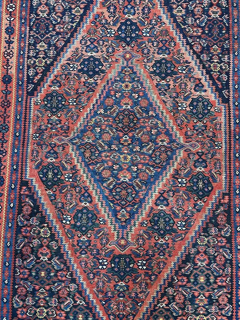 Kilim Senneh Perzisch ( Persian gilim ) 205 x 130 cm, Wol, 200 cm of meer, Ophalen of Verzenden, Zo goed als nieuw
