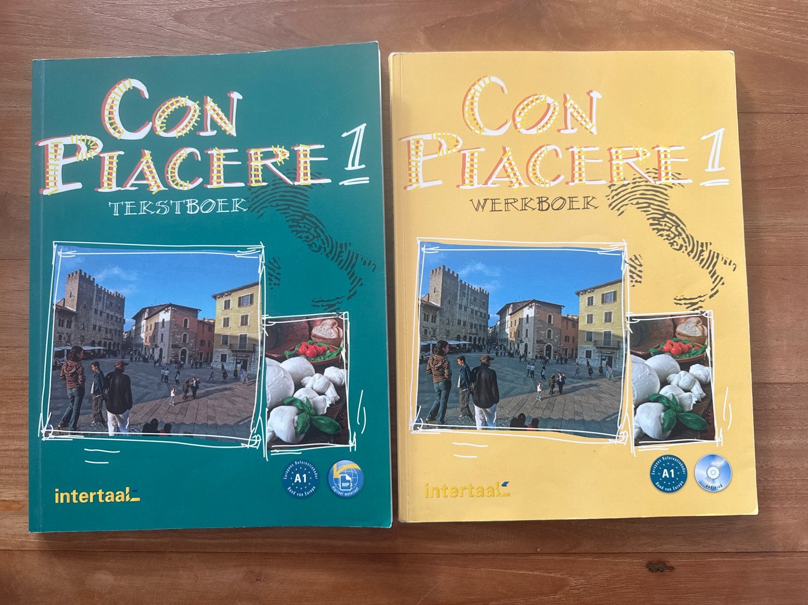 Con Piacere 1 Tekstboek en Werkboek met CD - Nieuwstaat, Boeken, Ophalen of Verzenden, Nieuw, Overige niveaus