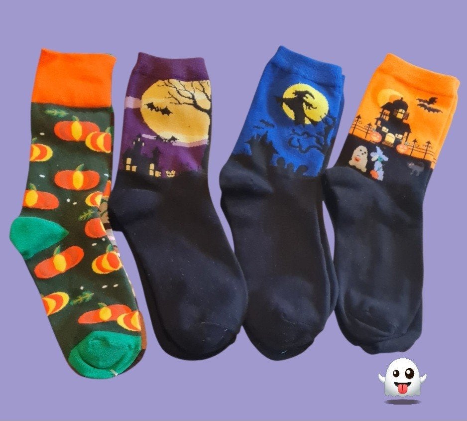 HALLOWEEN SOKKEN - 4 PAAR !, Ophalen of Verzenden, Nieuw