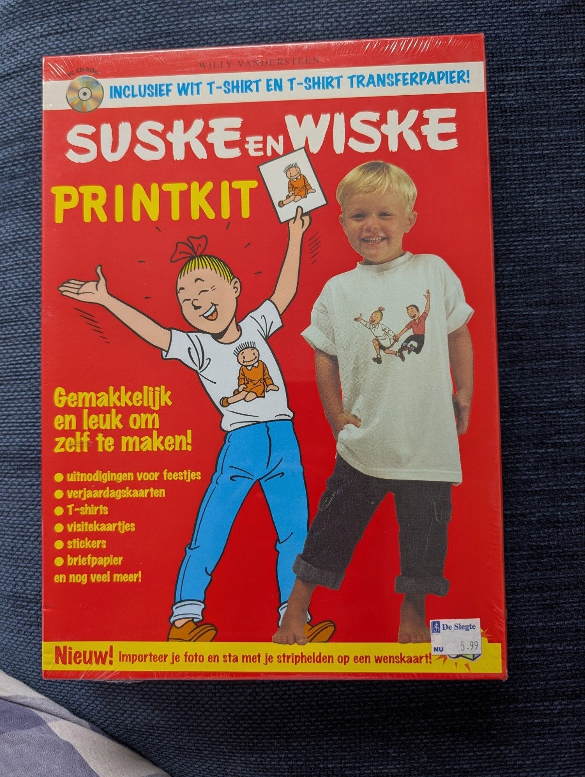 Suske en Wiske Printkit - Maak je eigen T-shirts en meer!, Film en tv, Nieuw, Meerkleurig, Ophalen of Verzenden