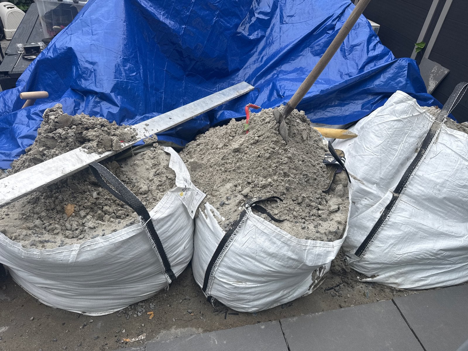 Zand in big bags, Ophalen, Gebruikt, Overige typen, 50 mm of meer