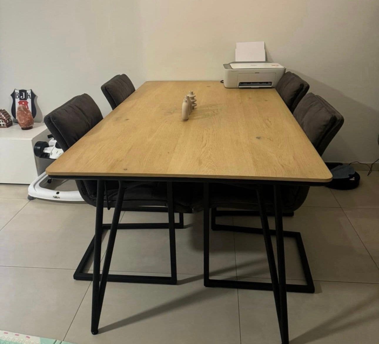 Eikenhout eettafel van Eijerkamp, Huis en Inrichting, Tafels | Eettafels, Ophalen, Eikenhout, 200 cm of meer, 50 tot 100 cm
