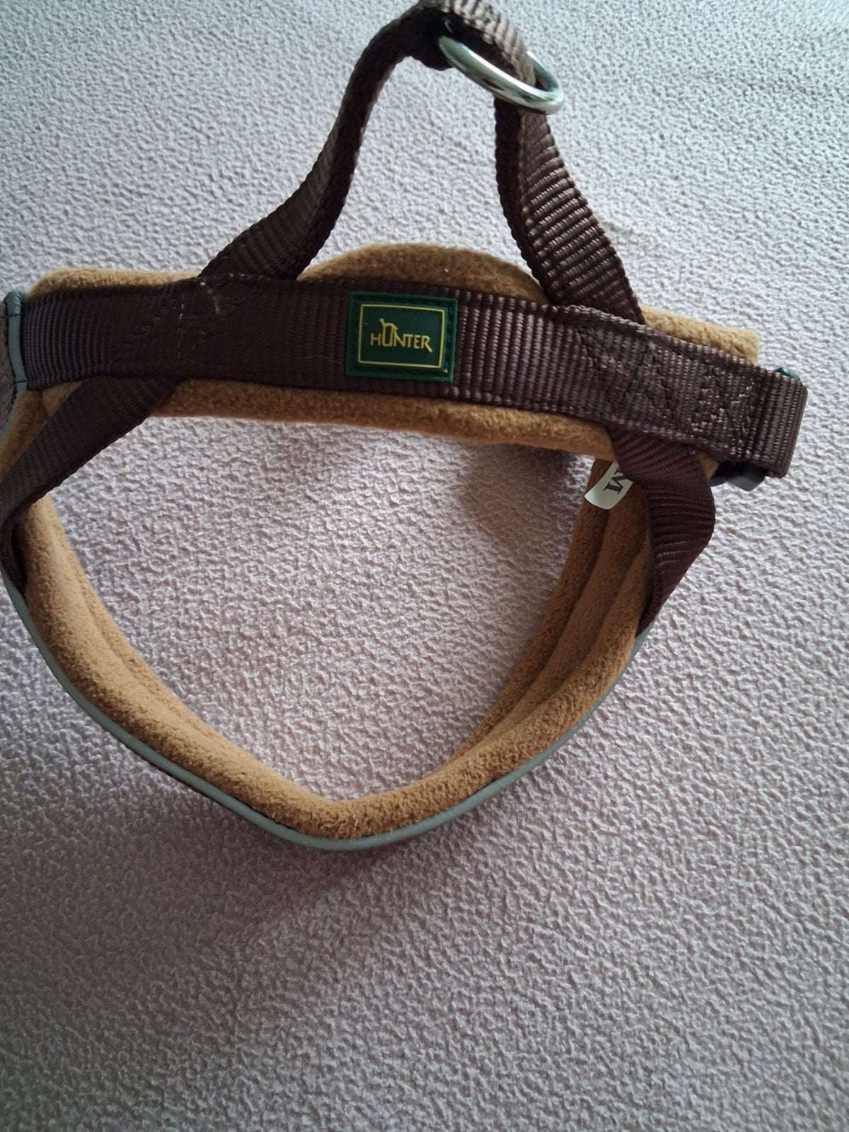 Hunter Harnas Nylon Bruin&Cognac - Hondenharnas, Ophalen, Zo goed als nieuw, Hondenriem