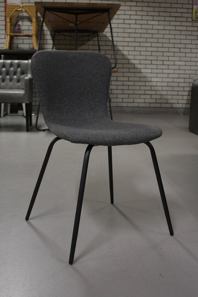 Leuke eetkamerstoelen Fenna Light & Living antraciet stof