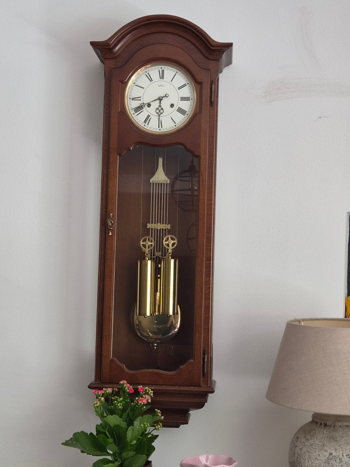 mooie houten klok, Ophalen