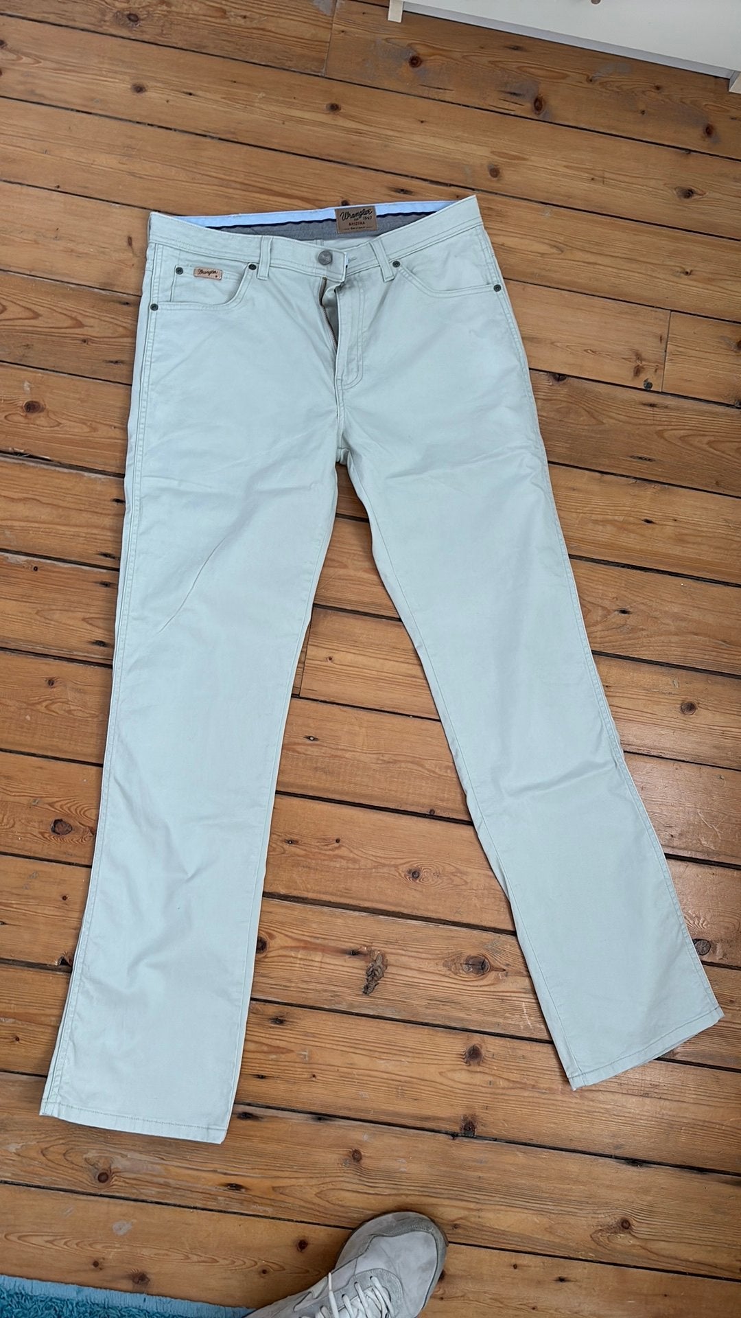 Wrangler Arizona stretch 34/34 zomerbroek, Ophalen of Verzenden, Zo goed als nieuw, Overige maten, Blauw