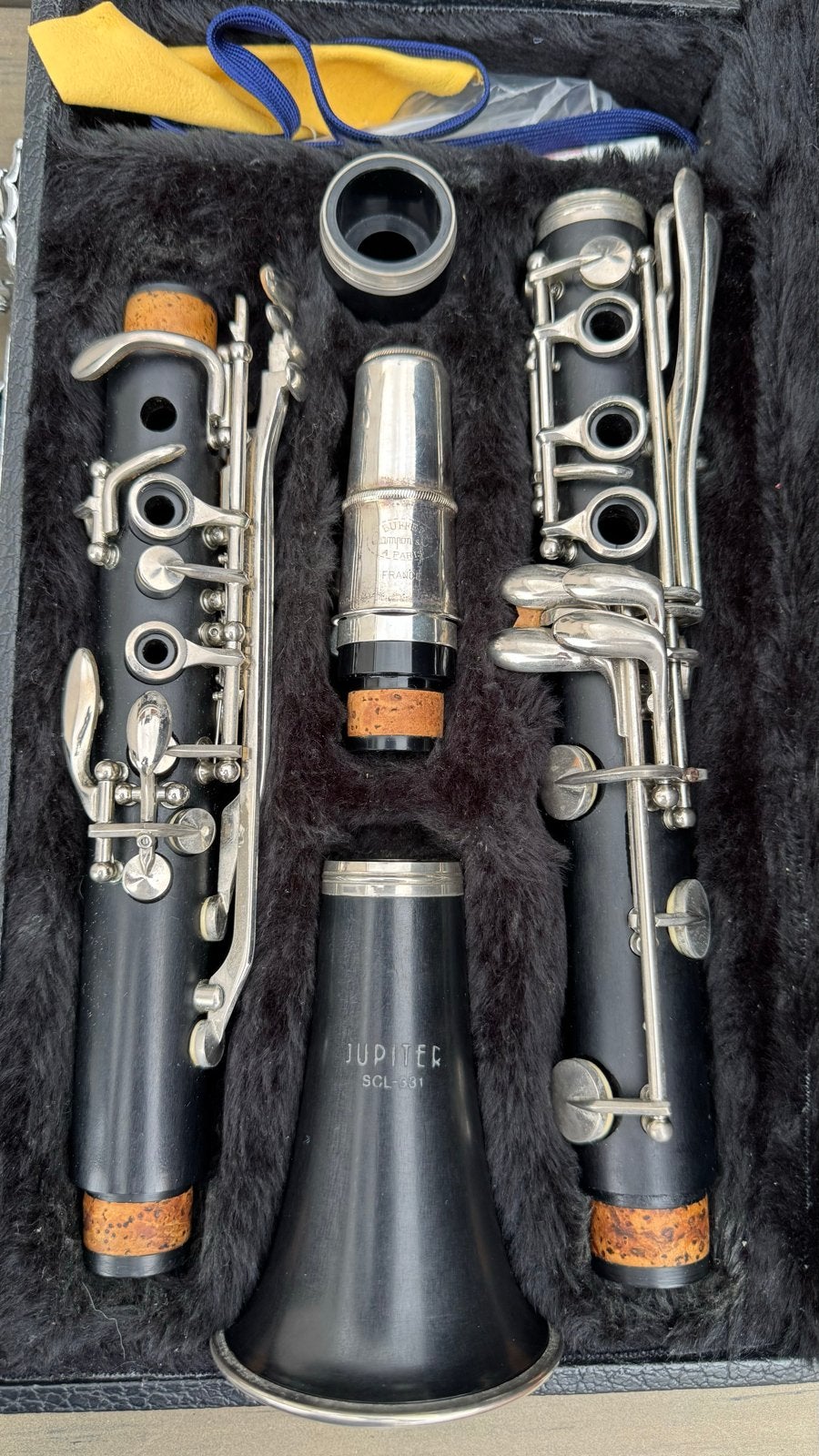 Jupiter SCL-331 Klarinet met koffer, Bes-klarinet, Kunststof, Gebruikt, Ophalen of Verzenden