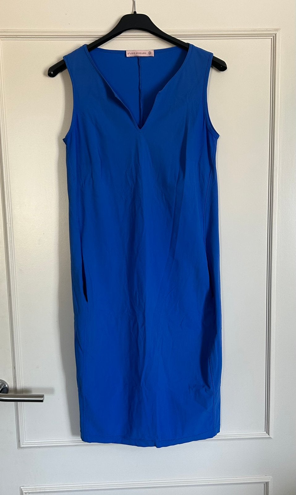 Blauwe Studio Anneloes Simplicity Sleeveles Jurkje in XS, Blauw, Ophalen of Verzenden, Zo goed als nieuw, Maat 34 (XS) of kleiner
