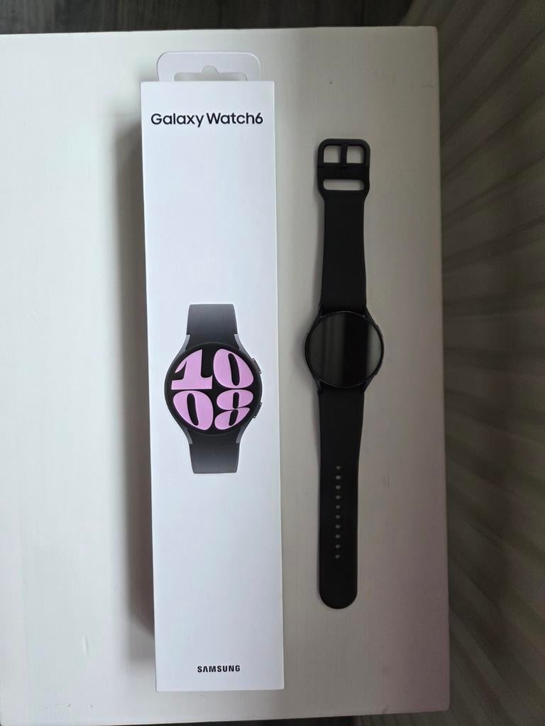 Samsung Galaxy Watch 6 - Zonder oplader, Gebruikt, GPS, Zwart, Ophalen of Verzenden