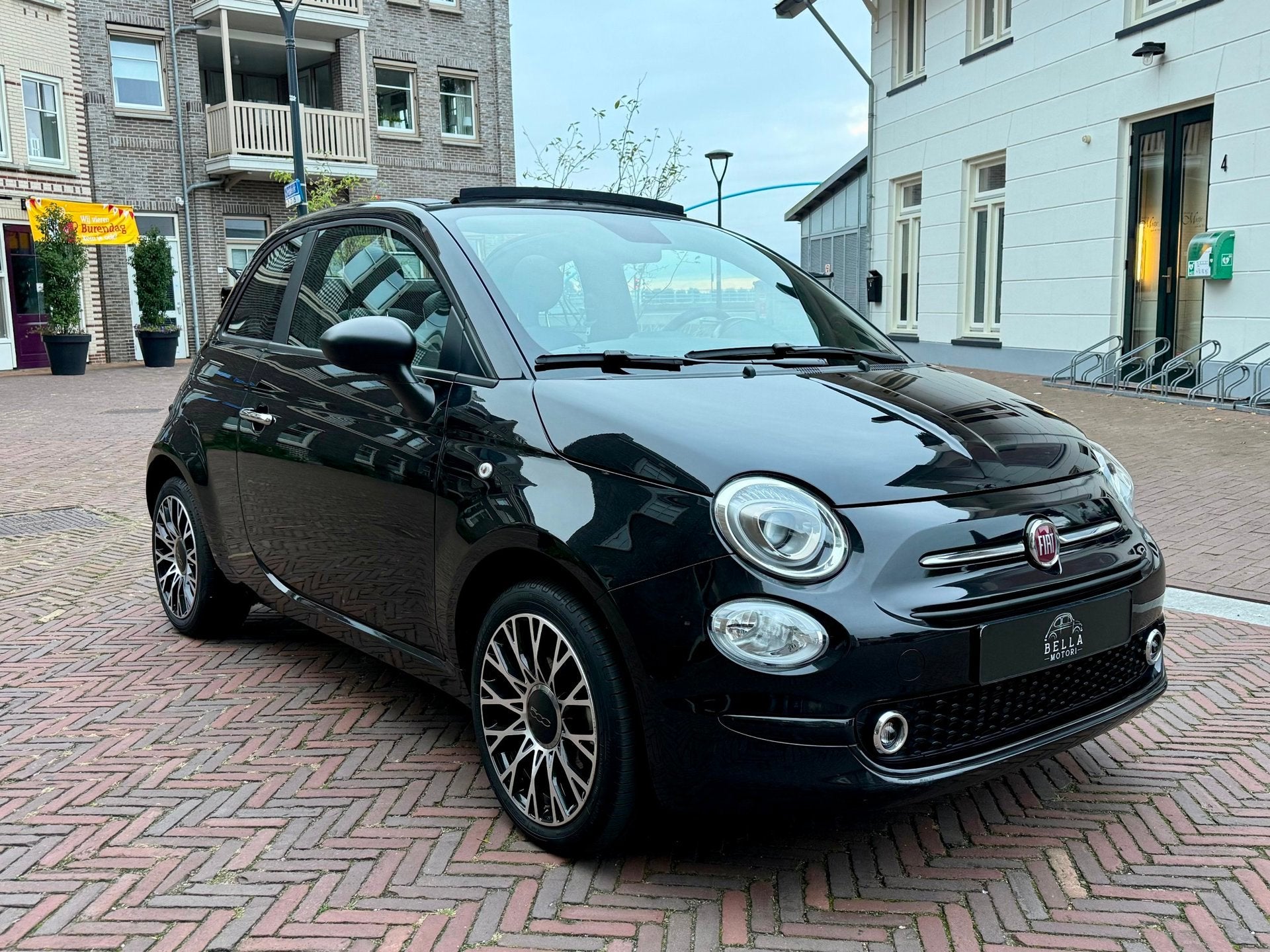 Fiat 500C 1.0 Hybride | RIJKLAARPRIJS | BTW-auto | Apple Car, Auto's, Voorwielaandrijving, Dealer onderhouden, Stof, Gebruikt