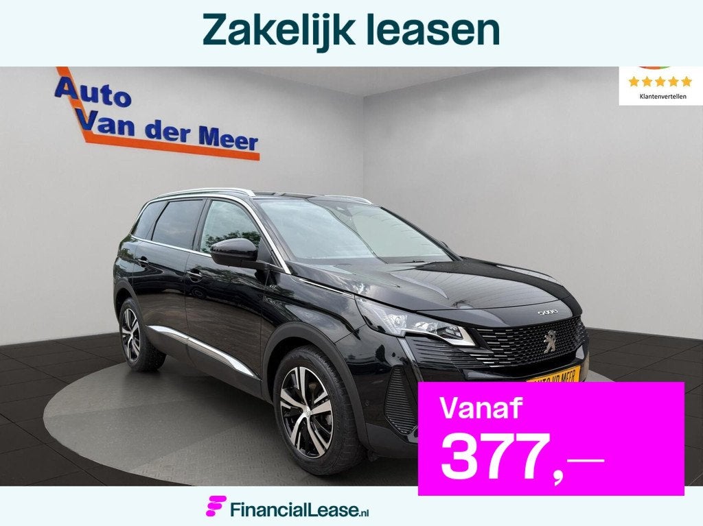 Peugeot 5008 1.2 PureTech GT, Auto's, Peugeot, Bedrijf, Lease, Financial lease, 360° camera, ABS, Achteruitrijcamera, Adaptive Cruise Control