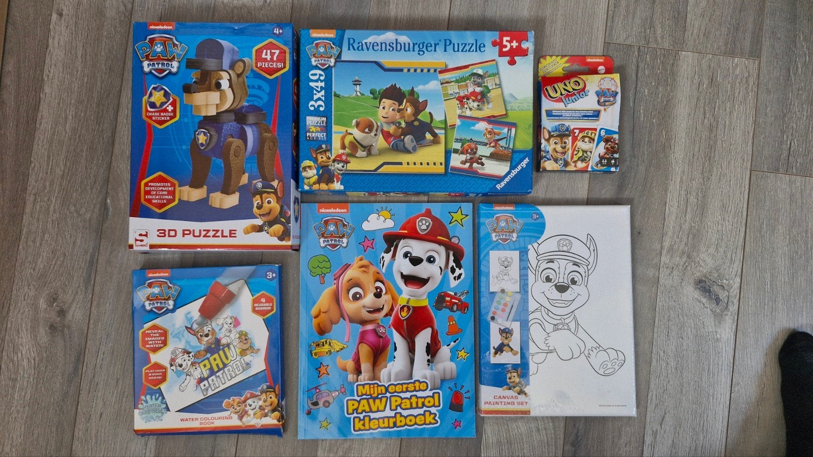 Paw Patrol 6 delige set, Ophalen of Verzenden, Zo goed als nieuw