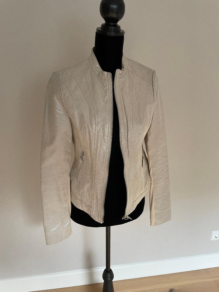 Suede jasje colbert beige Rino & Pelle, Beige, Zo goed als nieuw, Jasje, Rino & Pelle