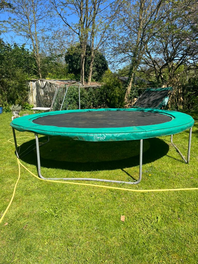 Grote trampoline, Kinderen en Baby's, Speelgoed | Buiten | Trampolines, Ophalen, Gebruikt
