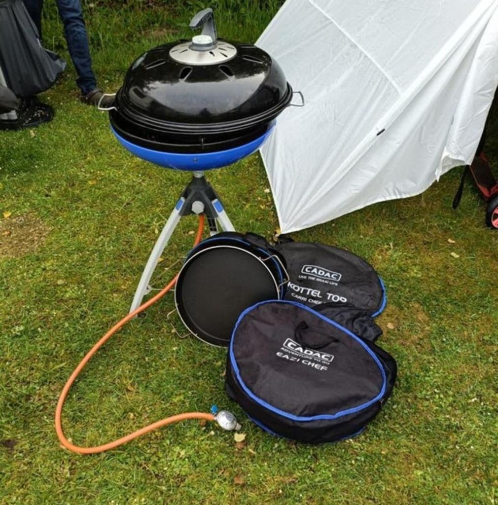Cadac bbq, Ophalen, Gebruikt