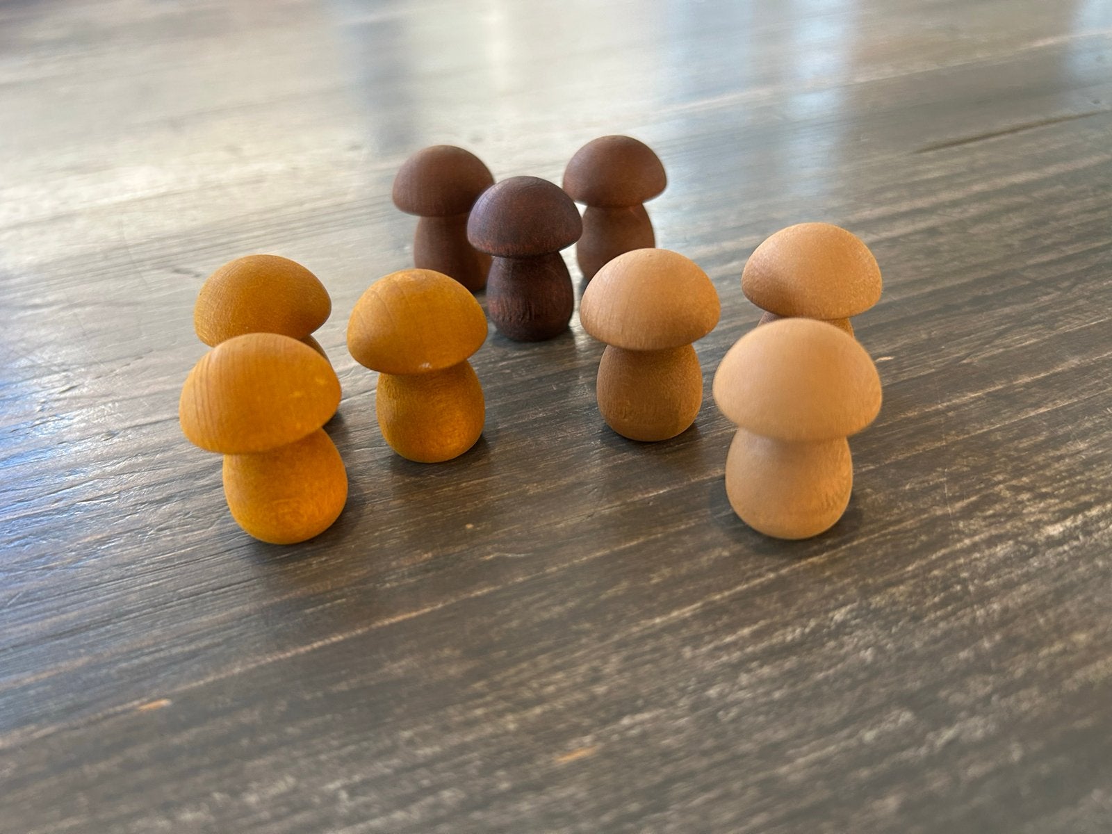 Houten grapat paddenstoelen set - Natuurlijk speelgoed, Ophalen of Verzenden, Nieuw, Overige typen