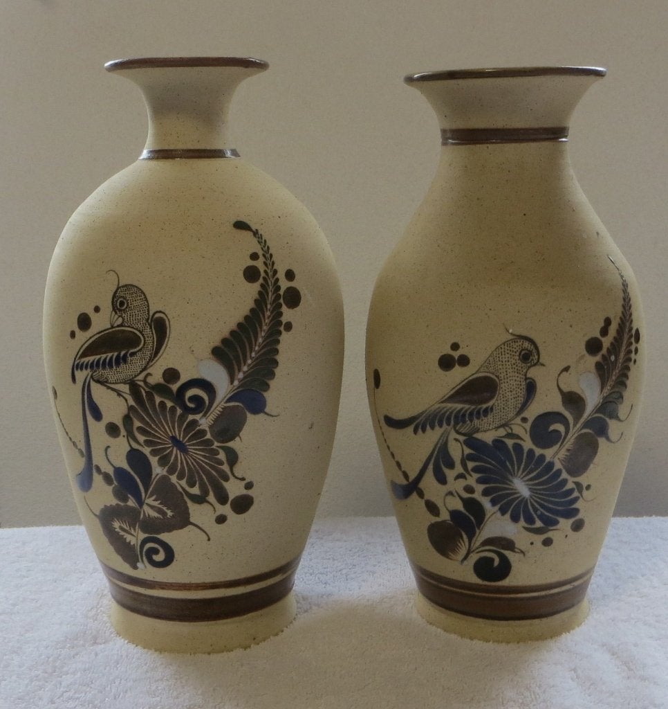 Set Mexicaanse vazen, circa 27 cm, handgemaakt, jaren '80, Ophalen of Verzenden