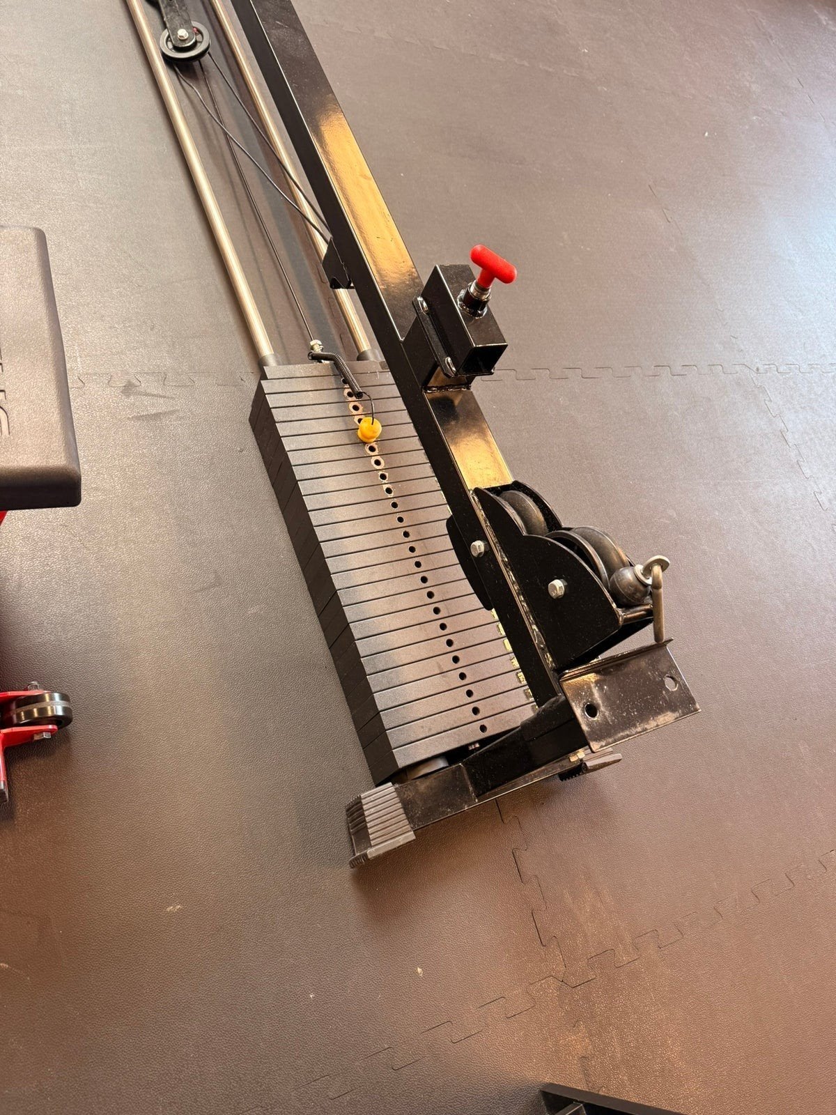 Pully 125kg voor squatrack/power rack, Ophalen of Verzenden, Zo goed als nieuw