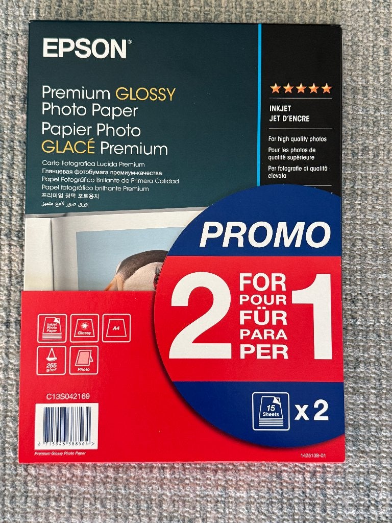 Epson Premium Glossy Photo Paper (ONGEOPEND), A4, Epson, Nieuw, Ophalen of Verzenden