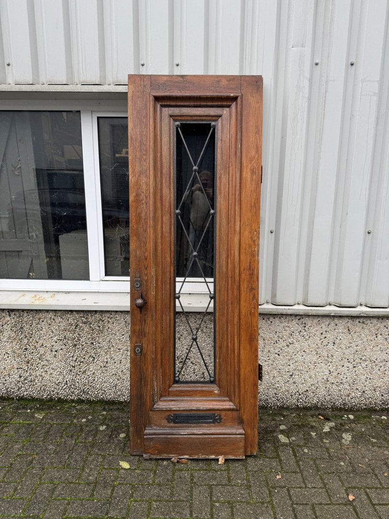 Prachtige antiek eiken voordeur 78 x 225, La belle porte, Jurgen.hoogenboezem@gmail.com, Minder dan 80 cm, 215 cm of meer