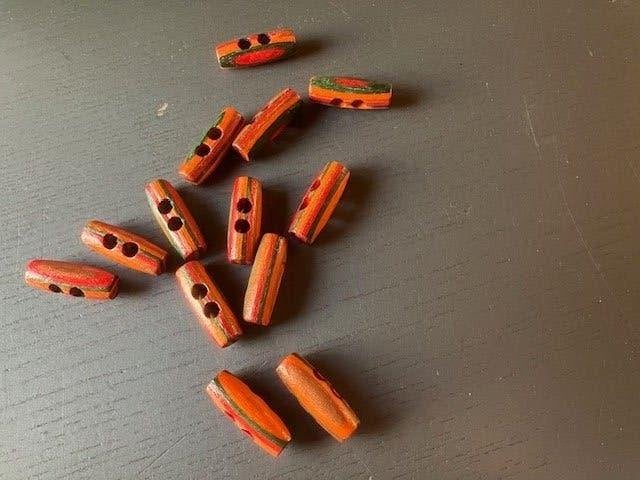 Houtje touwtje houten gelakte gekleurde knopen € 1,35 p/st, Ophalen of Verzenden, Nieuw, Knoop of Knopen
