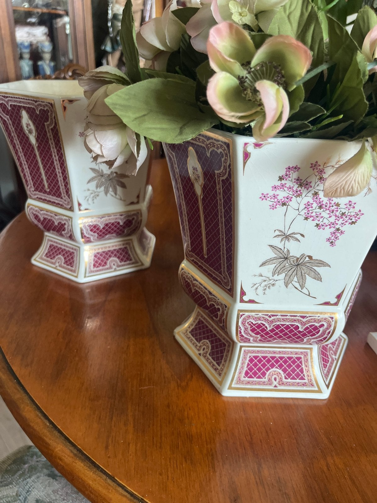 Set van 2 Panda vazen met bloemmotief, Ophalen