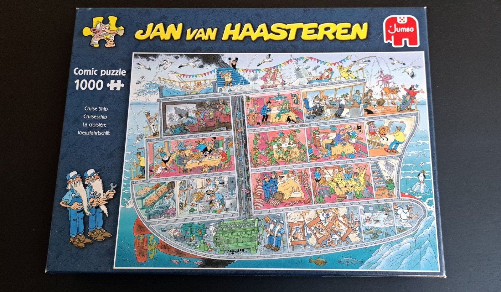 Jan van Haasteren Puzzel - Cruise Ship - 950 stukjes, Hobby en Vrije tijd, Ophalen, 500 t/m 1500 stukjes, Gebruikt, Legpuzzel
