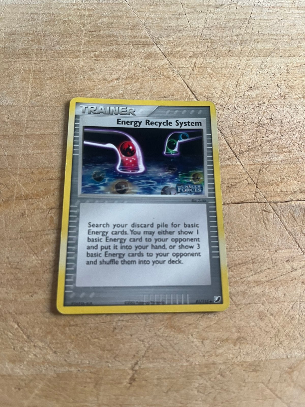 Pokemon Energy Recycle System #81/115, Hobby en Vrije tijd, Verzamelkaartspellen | Pokémon, Ophalen of Verzenden, Zo goed als nieuw