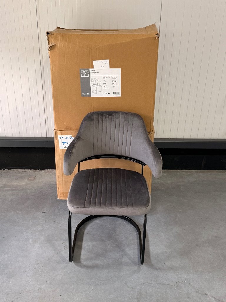Label51 eetkamerstoel Otta | 6 stuks | nieuw in doos | €449, Huis en Inrichting, Stoelen, Ophalen, Overige kleuren, Leer, Nieuw