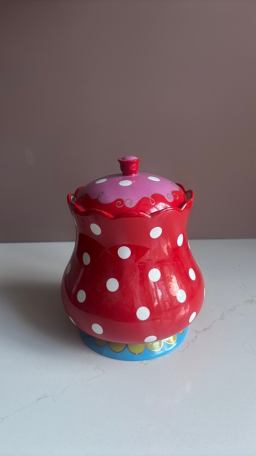 Koekjespot Oilily, Ophalen, Zo goed als nieuw, Overige stijlen, Kop(pen) en/of Schotel(s)