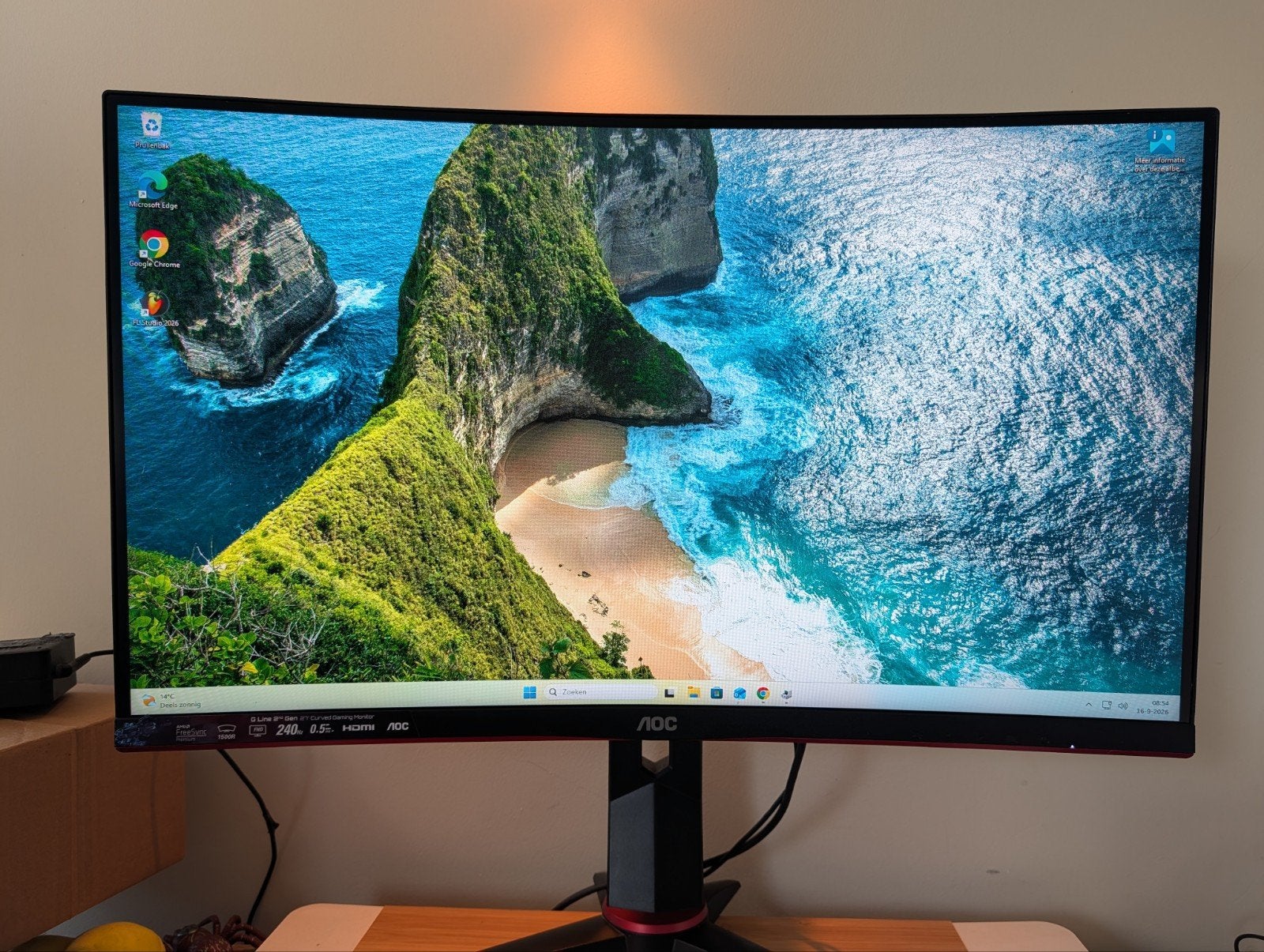 AOC 27G2G8 Curved Gaming Monitor - 240Hz, 0.5ms, Computers en Software, Curved, VA, Minder dan 1 ms, Zo goed als nieuw