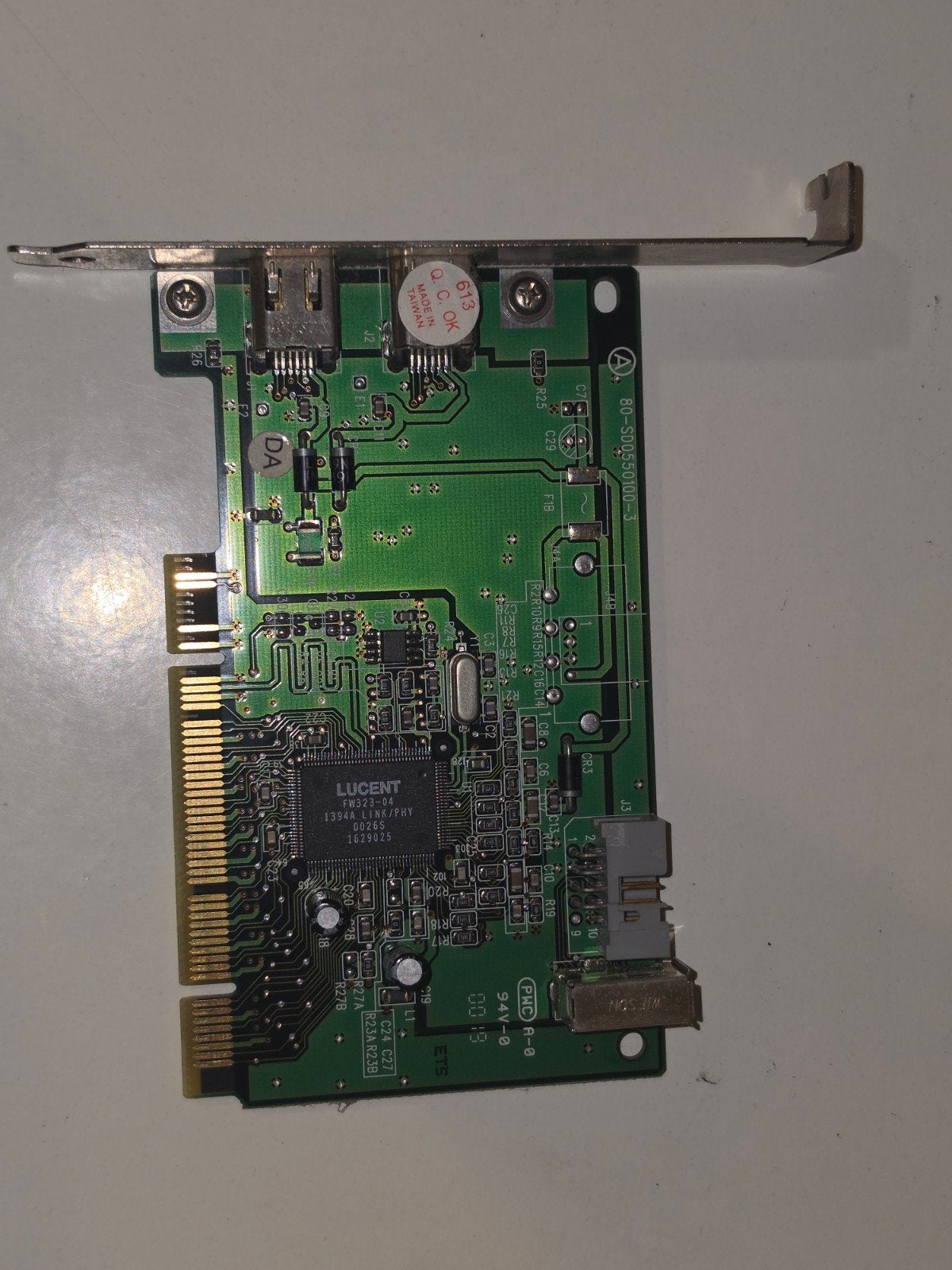 FireWire PCI-kaart met 2 externe poorten, Computers en Software, Ophalen of Verzenden, Gebruikt, Intern, LUCENT